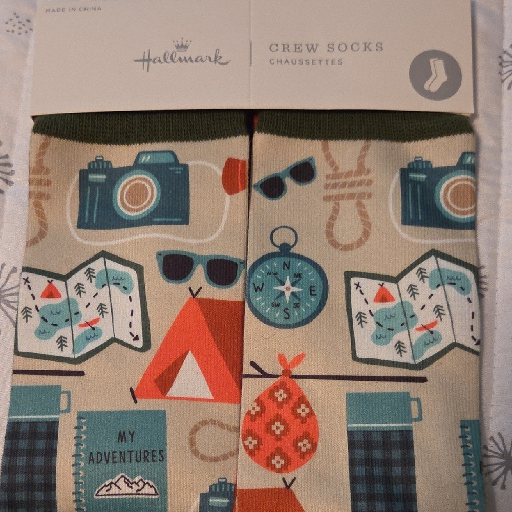 Hallmark Outdoor Adventure Crew Socks - Multicolor